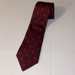 Christian Dior All Silk Maroon Necktie